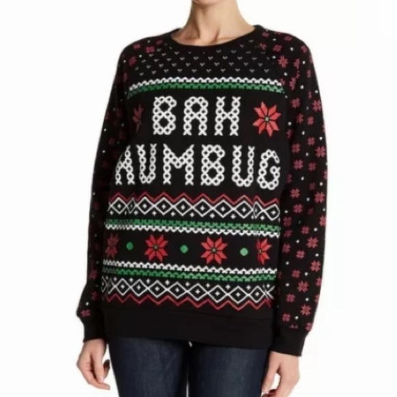 Humbug Green Mens Hoodie Christmas Festive Gift Hooded Pullover Top Hoody